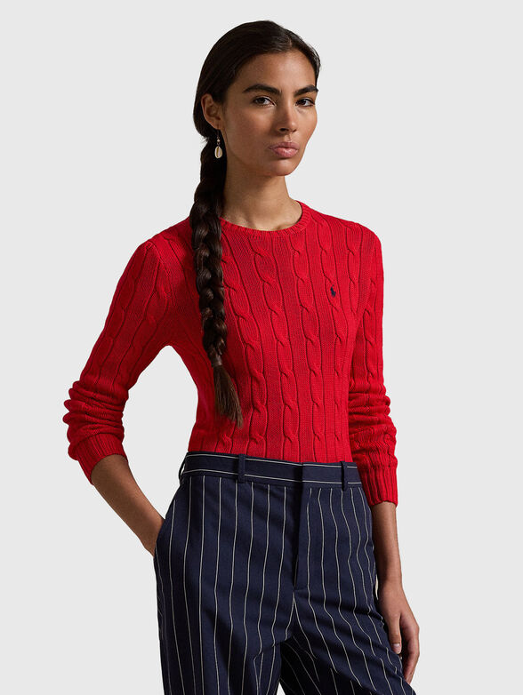 Sweater with embroidered logo - 1