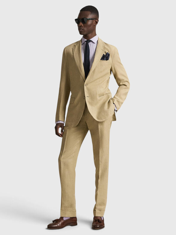 Single-breasted linen jacket - 2