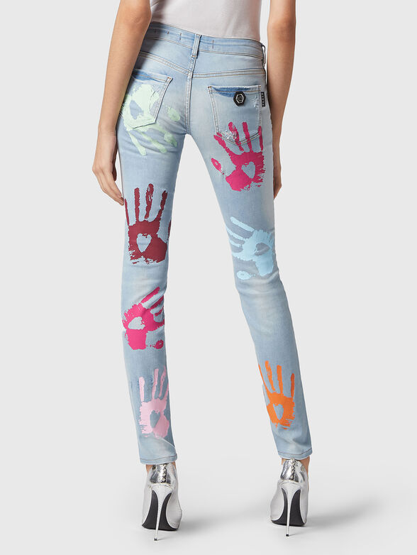 Jeans with accent print - 2
