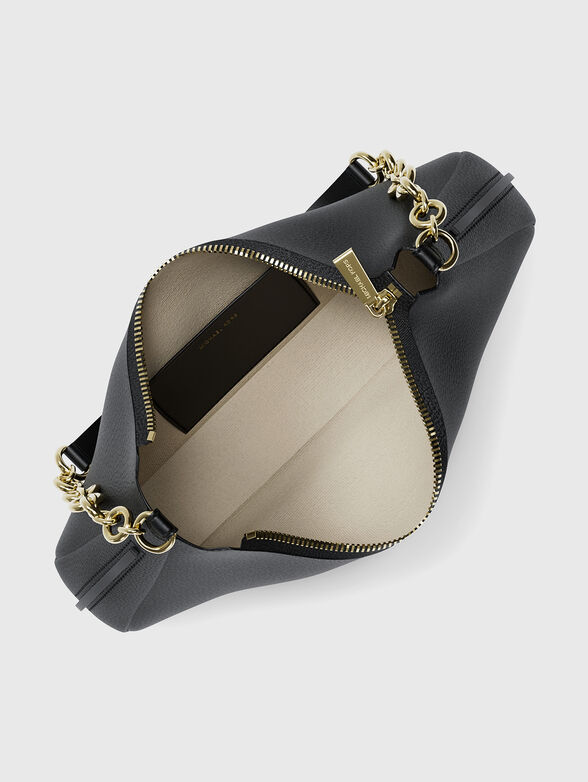 Black genuine leather bag  - 4