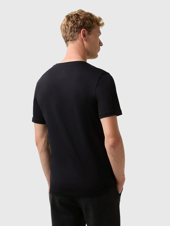 ROC T-shirt with oval neckline in beige - 2