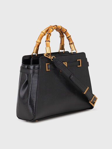 Black bag with accent handles - 4