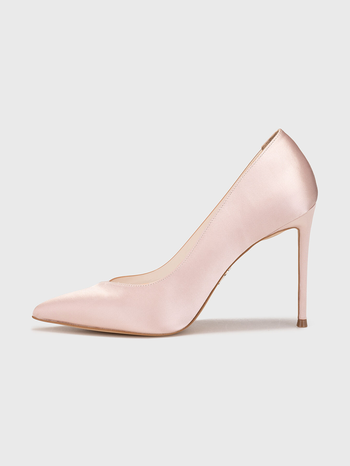 Black high-heeled shoes with sheer detail brand STEVE MADDEN