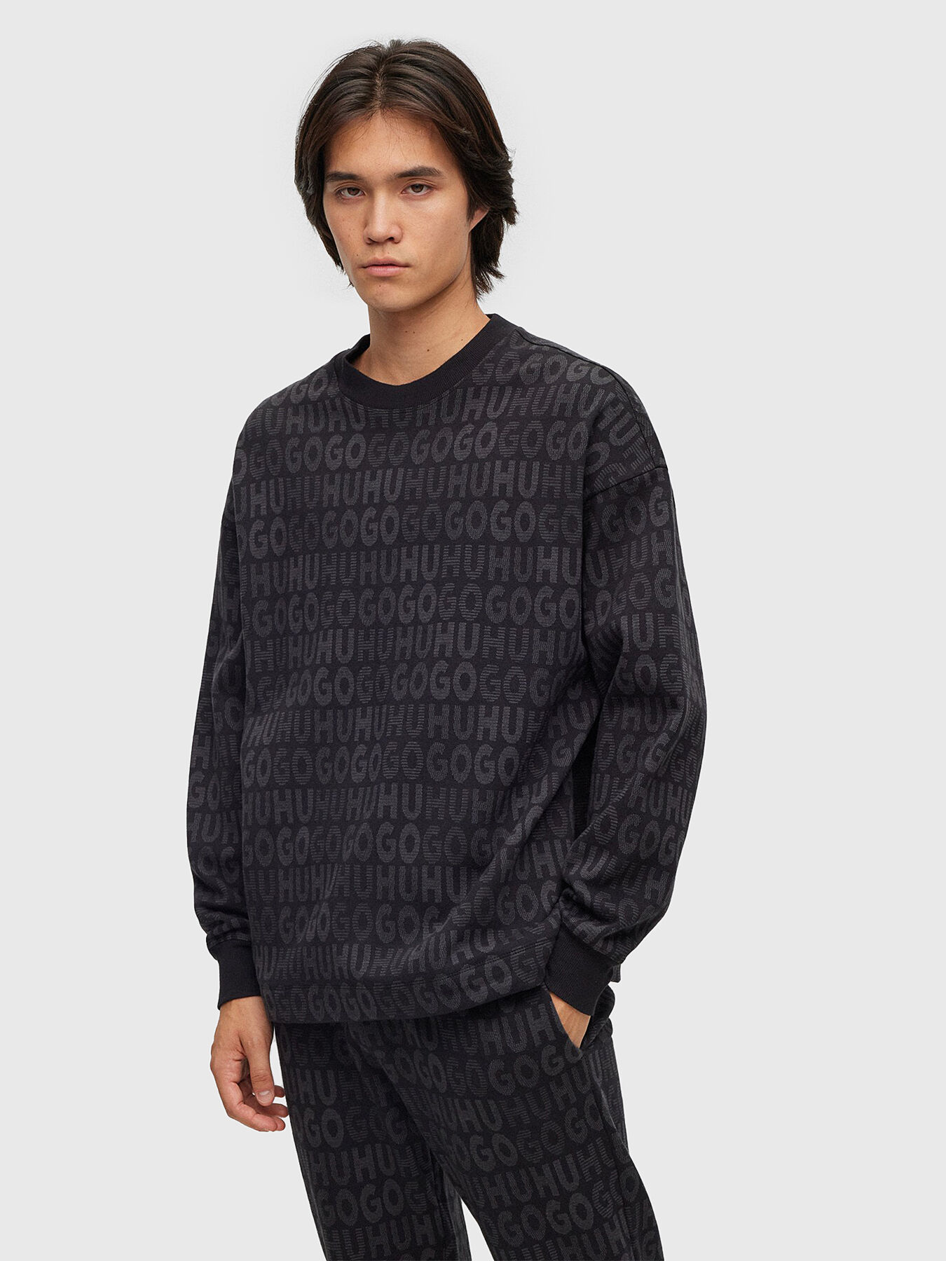 Oversized monogram sweatshirt clearance