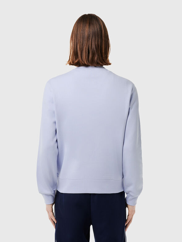 Cotton sweatshirt with logo in green - 3