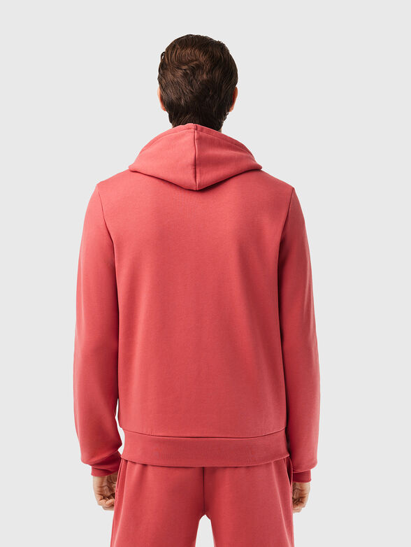 Cotton hooded sweatshirt in blue - 3