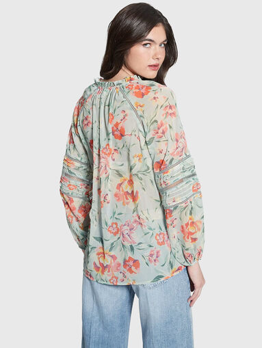 GILDA blouse with sheer effect - 4