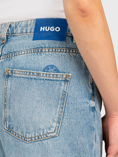 Cargo jeans with high waist - 4