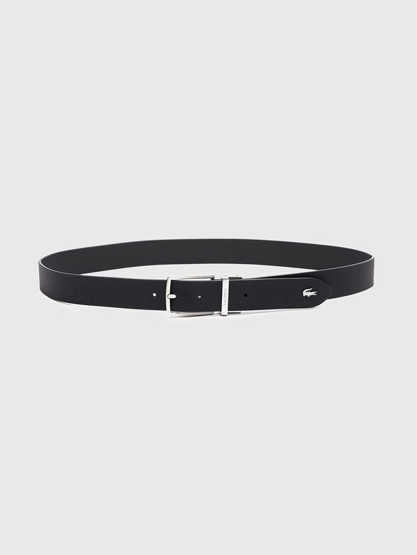 Black leather belt - 3