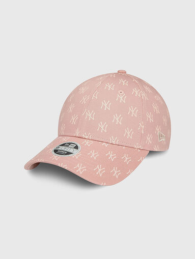 9FORTY NEYY pink hat with monogram logo - 4