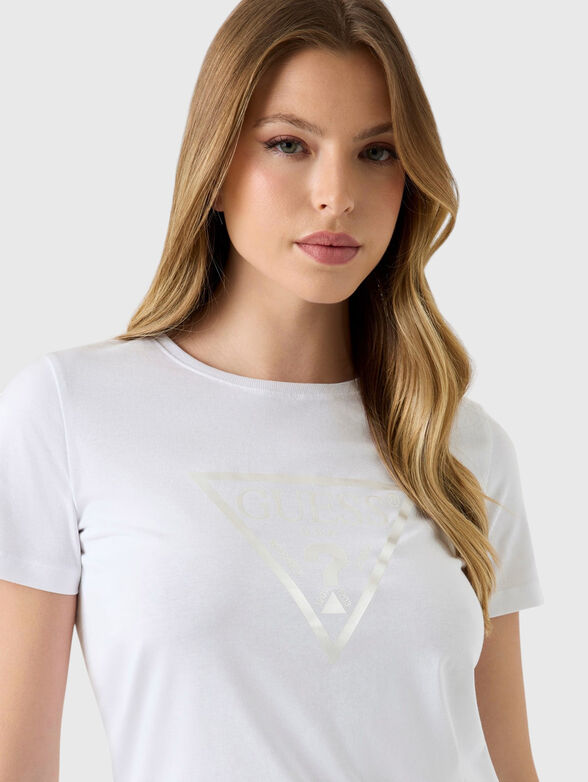 Cotton T-shirt with a printed logo - 4