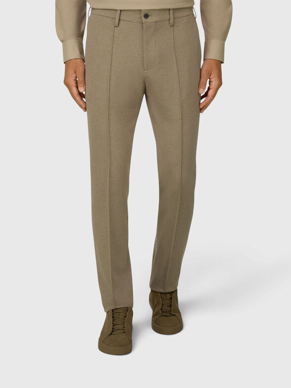 Cotton regular fit trousers - 1