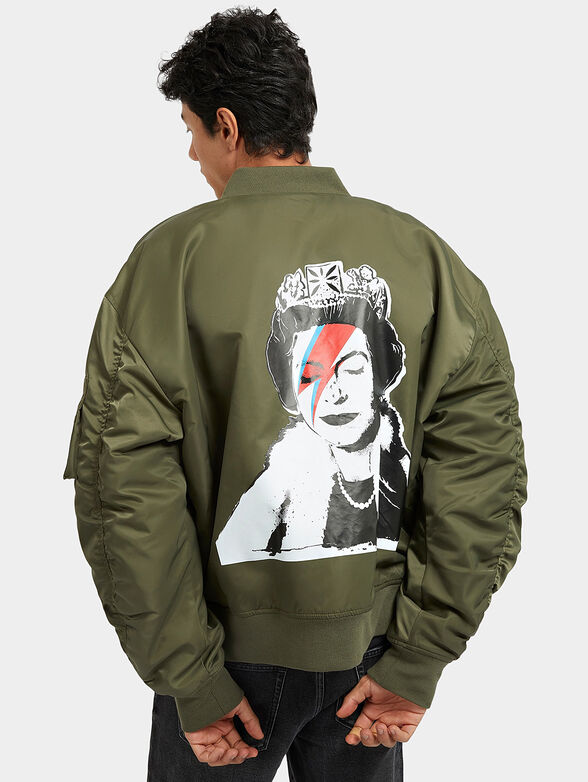 QUEEN bomber jacket with print on back - 2