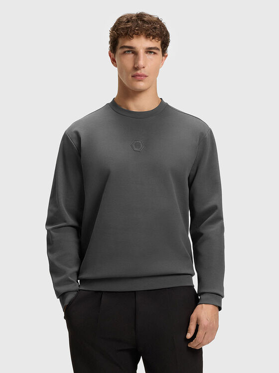 Grey sweatshirt with logo - 1