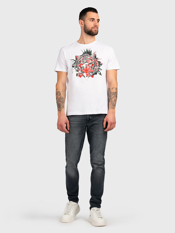 Slim fit T-shirt with contrast print - 2