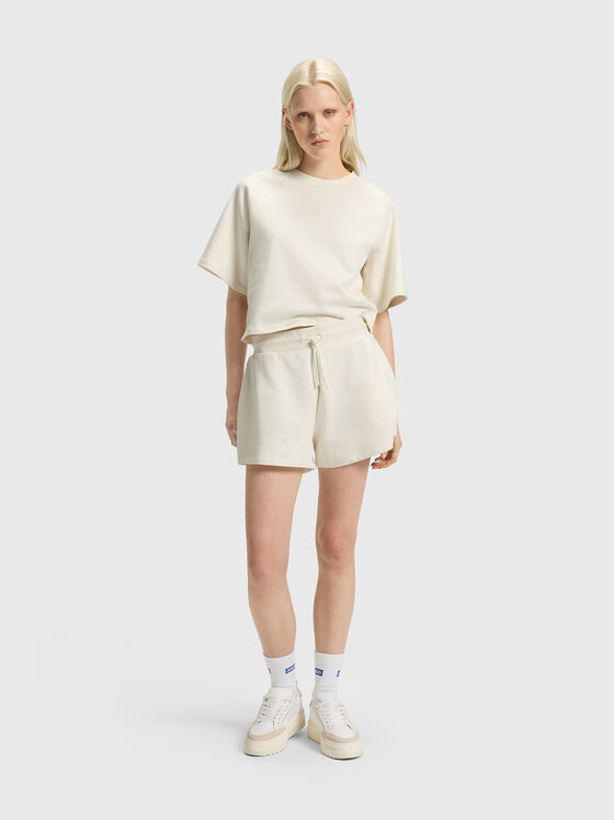 DORLINA cotton T-shirt with oval neckline - 2