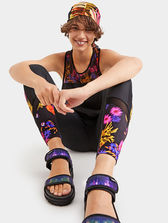 Leggings with floral motifs - 3