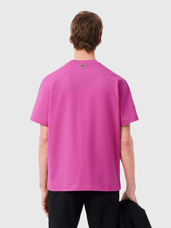 Cotton T-shirt in dark blue - 3