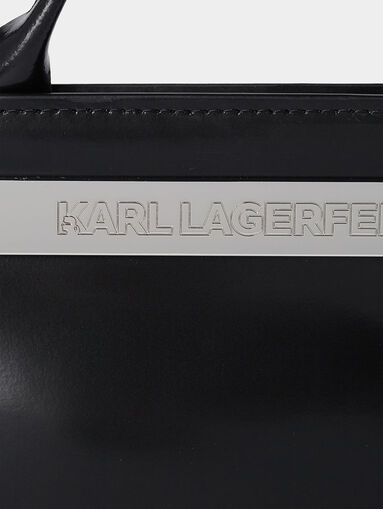 K/KROSS small black bag with metal logo accent - 4
