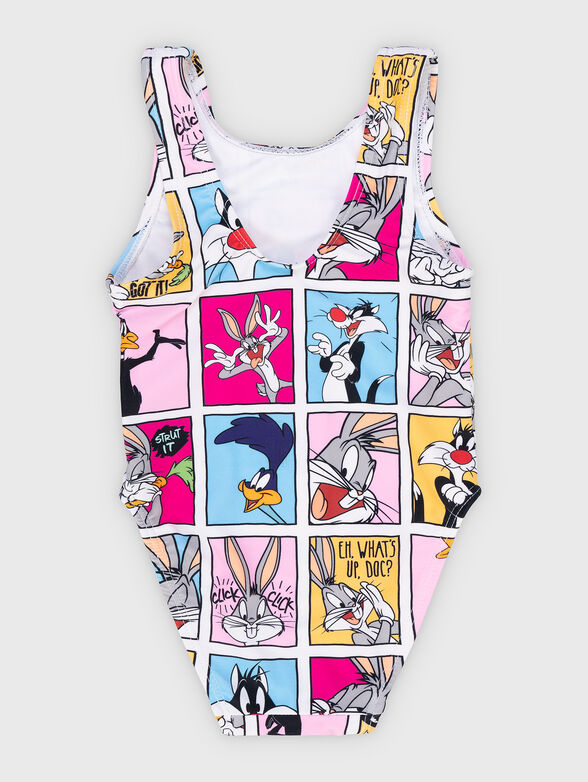  Fila Lebork full swimsuit with cartoon characters print - 2