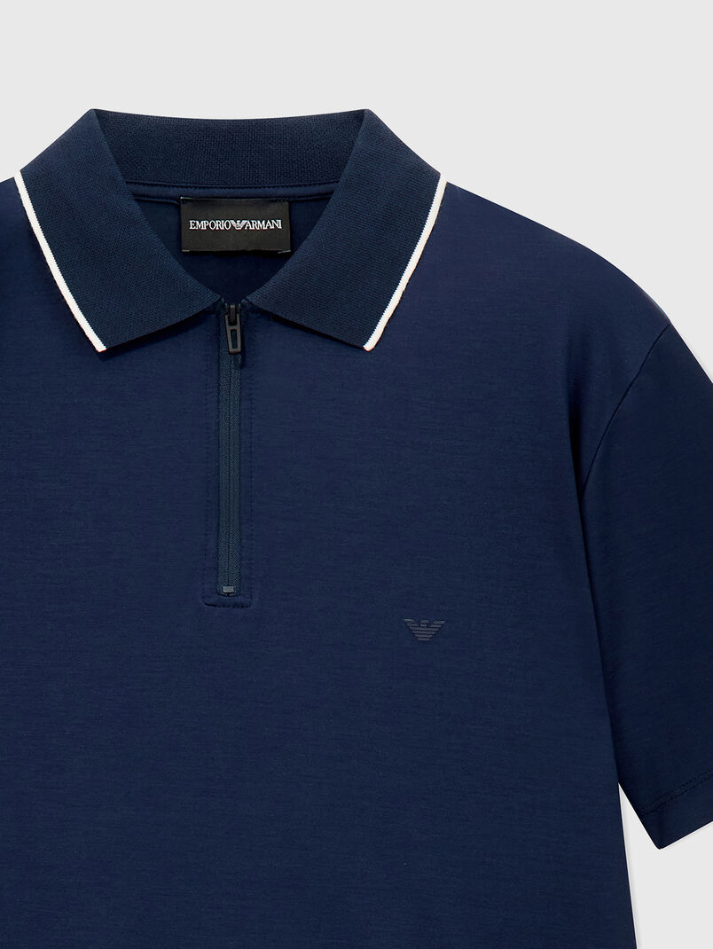 Dark blue polo shirt - 3