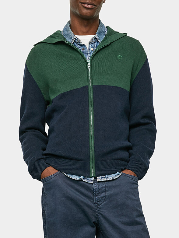 MARINO hoodie sweatshirt with zip - 1