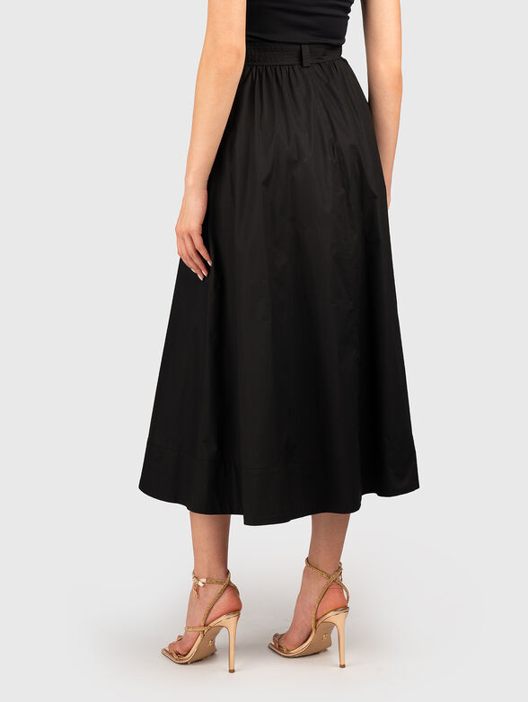 Cotton midi skirt with buttons - 2