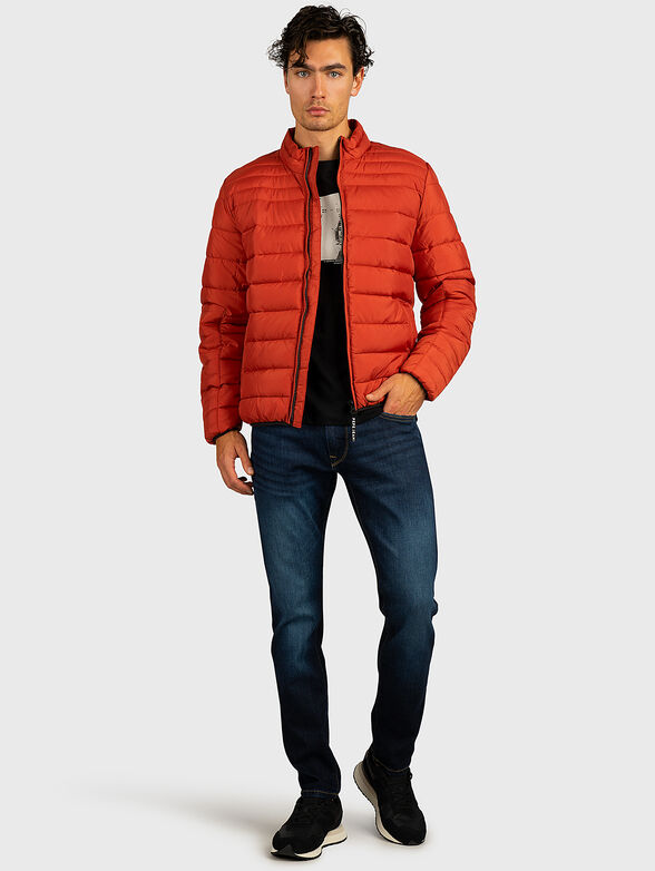 JACK black padded jacket with logo detail - 4