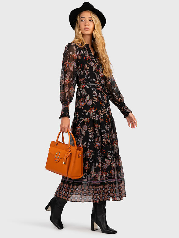 Long dress with floral design - 6
