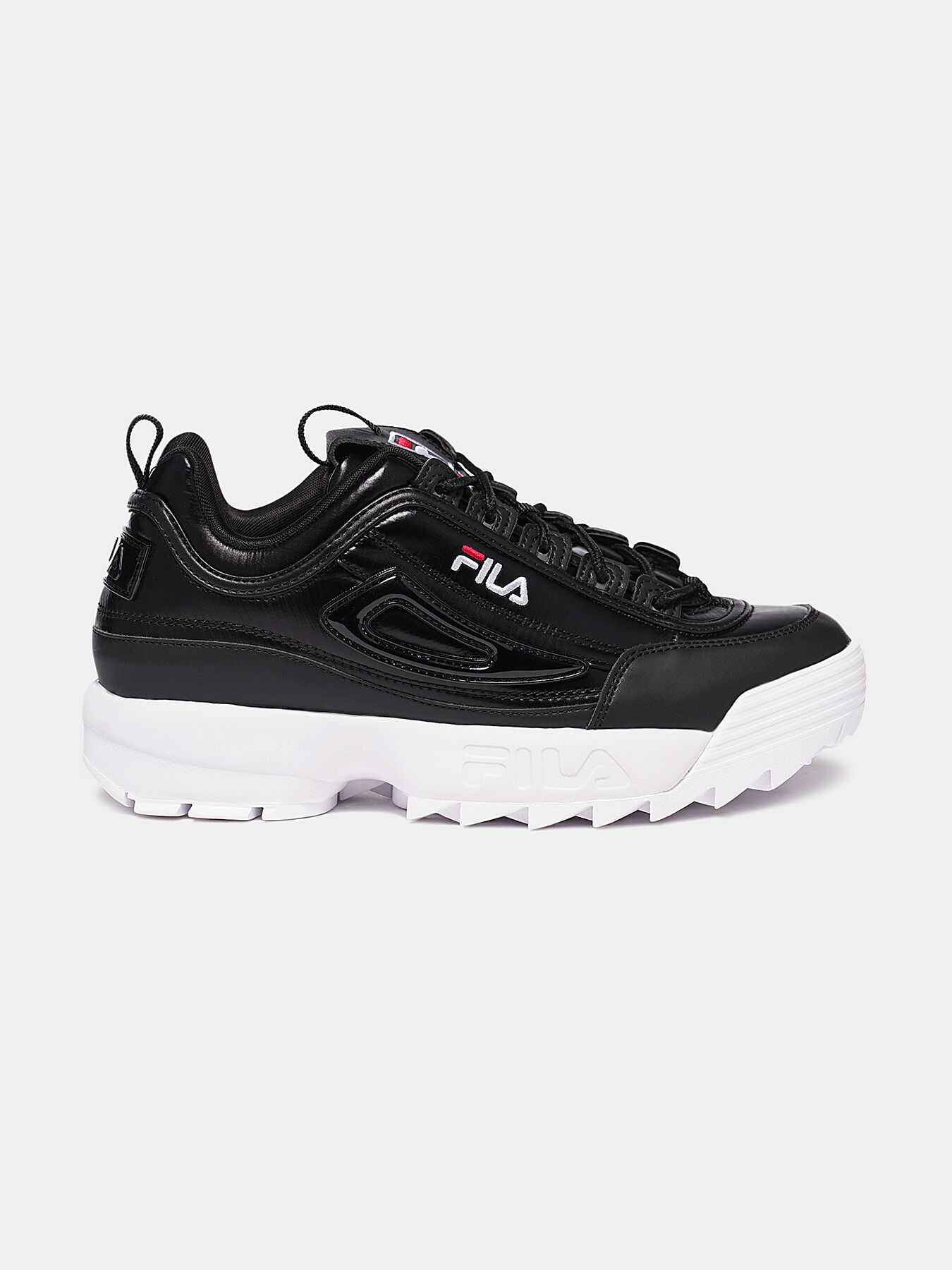 DISRUPTOR Sneakers with patent look details brand FILA Globalbrandsstore en