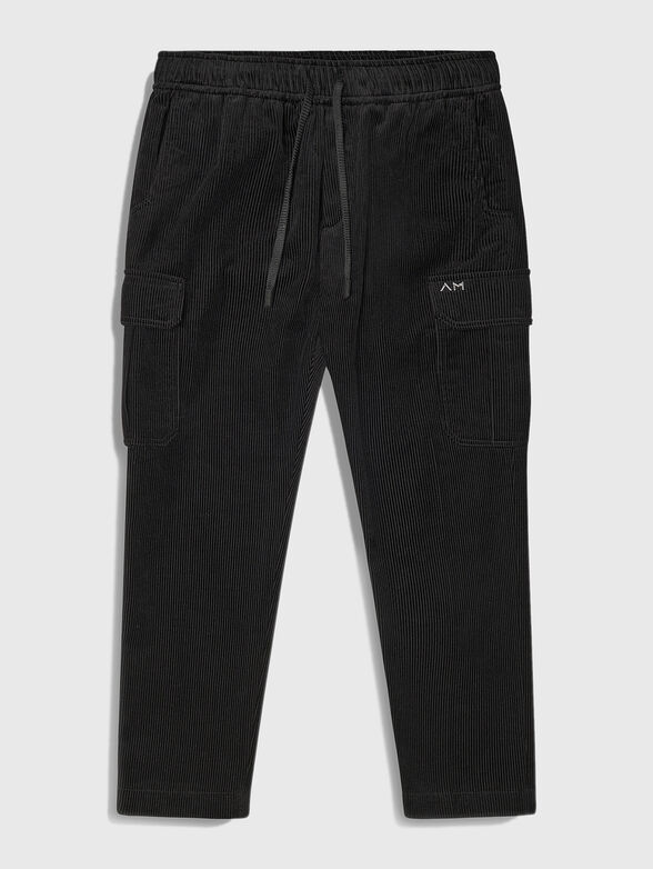 Corduroy cargo trousers - 1