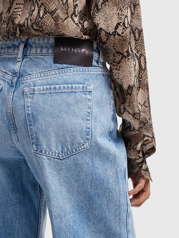 High waisted straight fit jeans - 3