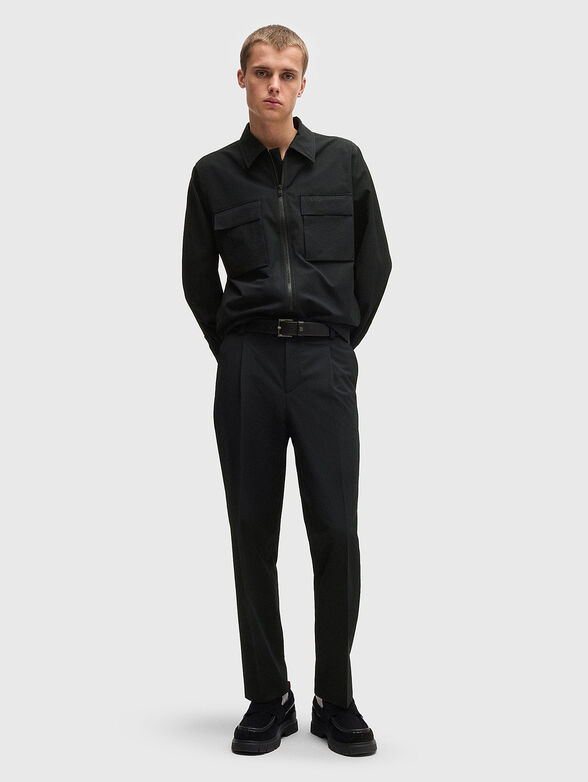 Black slim fit trousers - 4