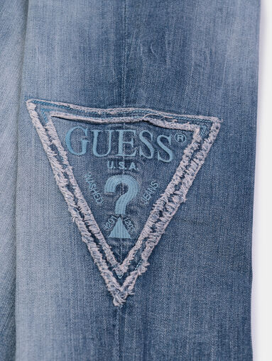 Blue jeans with logo - 5