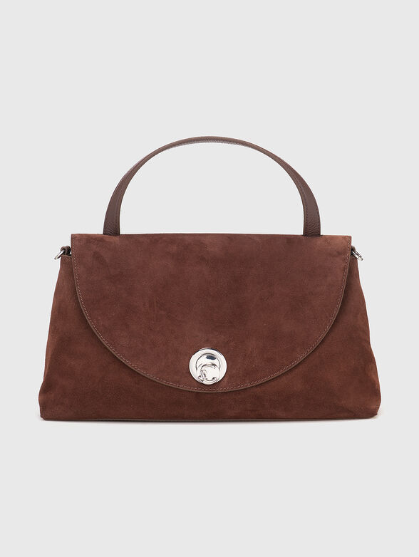 Suede bag with long strap - 1