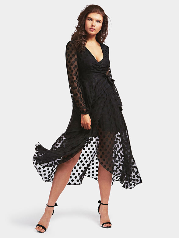 BERTHA Wrap up dress with dots - 1
