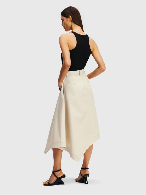 Asymmetric cotton skirt - 2