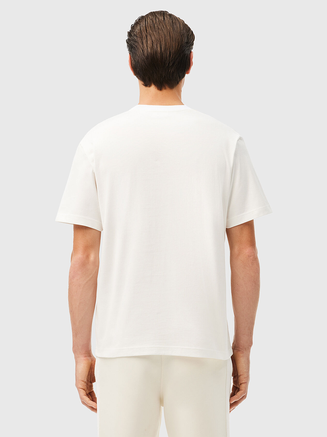 Logo embroidery T-shirt brand LACOSTE — Globalbrandsstore.com/en