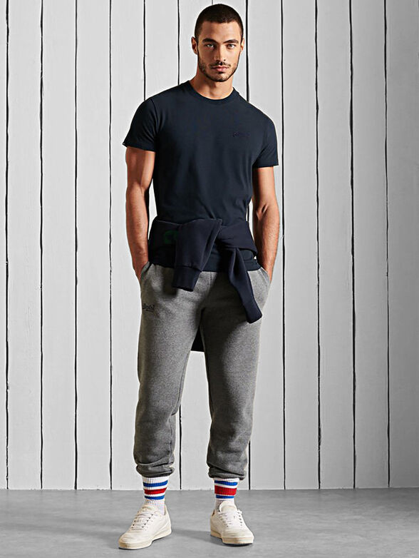 Black cotton T-shirt with logo - 2