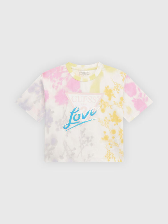 Multicolour T-shirt with logo print - 1