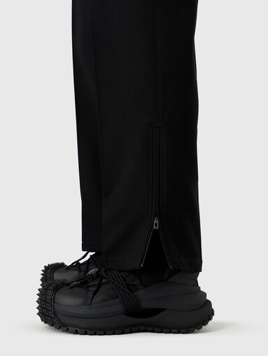 Beige wool blend pants - 3