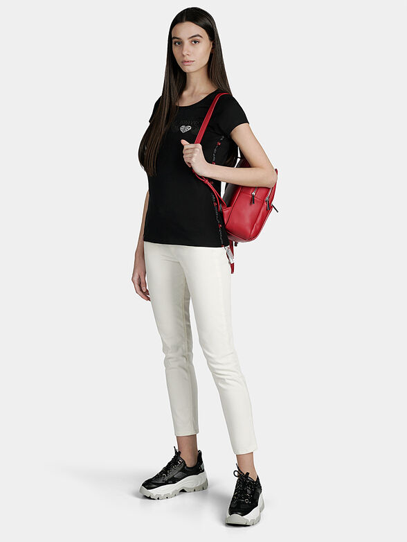 Black t-shirt with logo details - 2