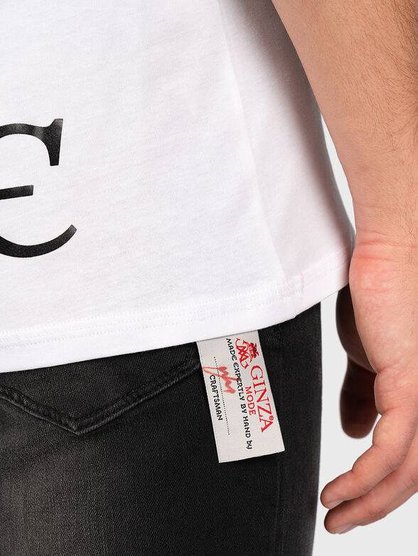 White t-shirt with logo - 2