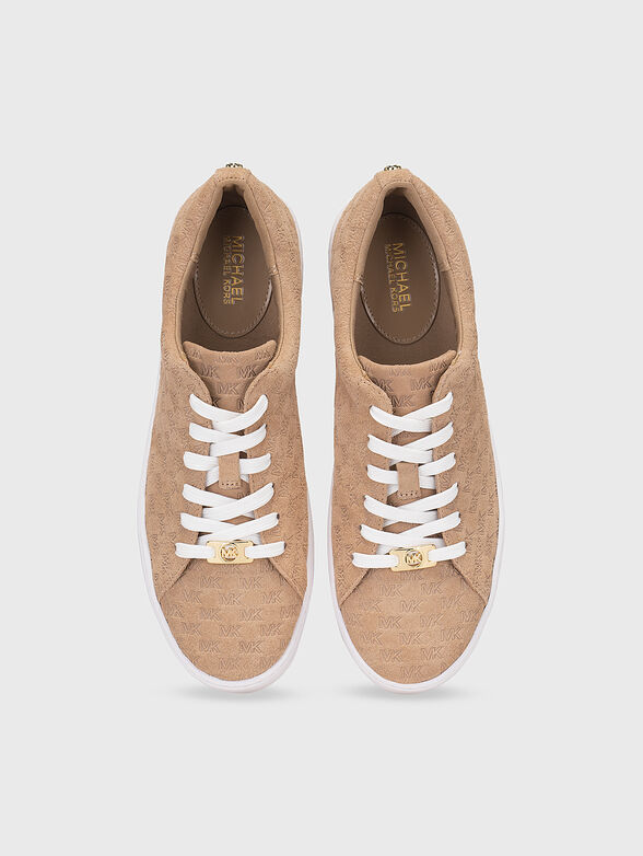 KEATON suede sneakers with logo effect - 6