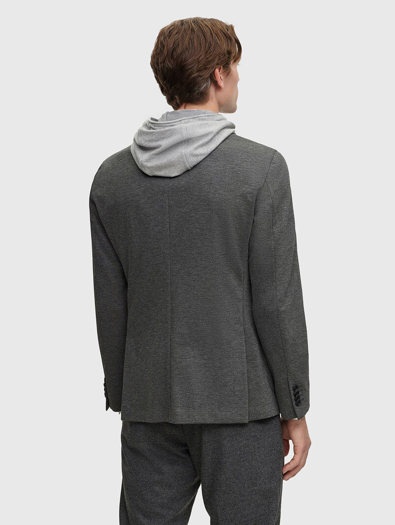 Grey blazer with removable part - 2