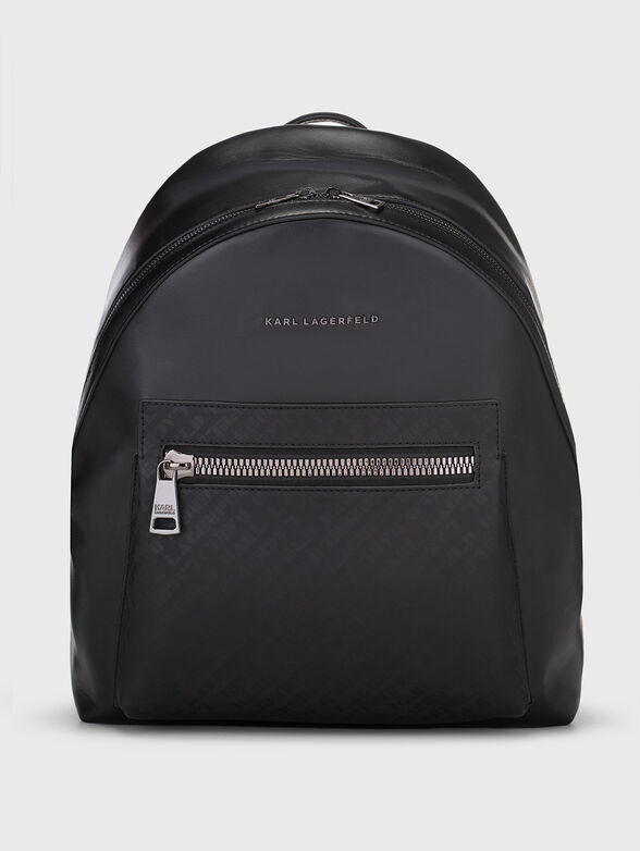 Black eco leather backpack  - 1