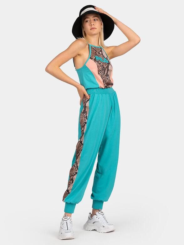 TARO jumpsuit with animal print - 4