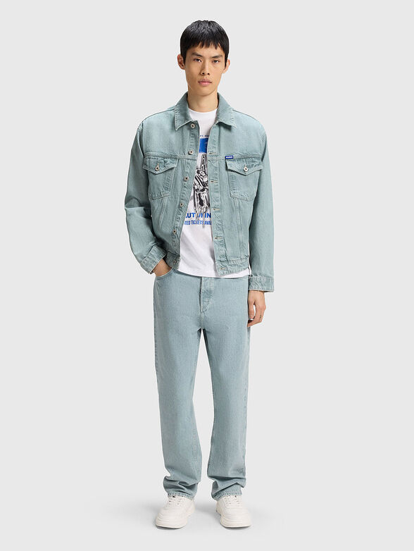 DEX denim jacket with logo - 2