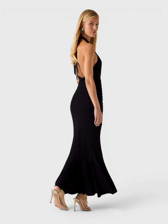 Dress with halter neckline and open back - 2