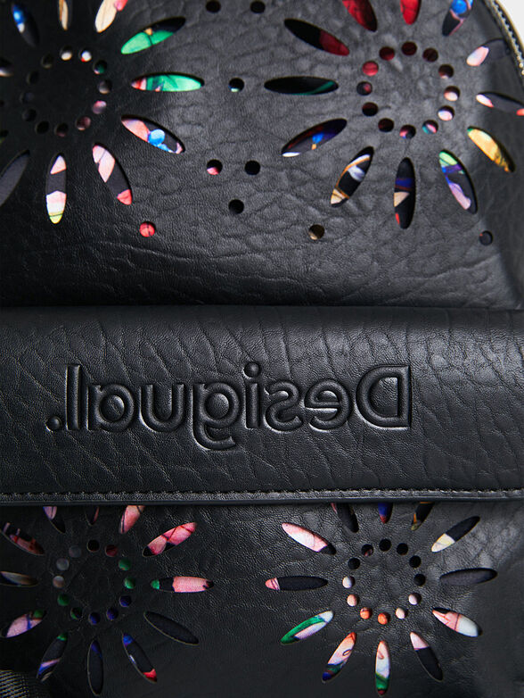 Backpack with floral print - 6